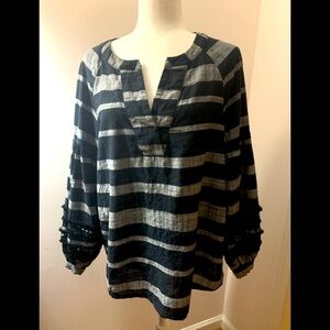Who What Wear tunic, black/gray cotton,M/L